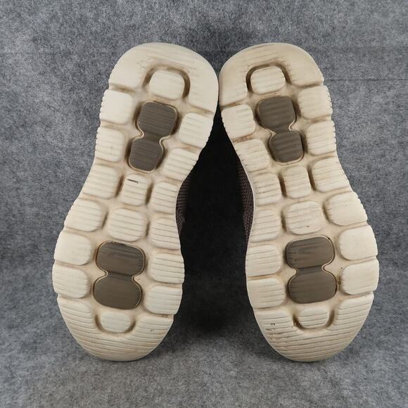 Skechers Shoes Mens 13 Sneakers Slip On Casual Comfort Go Walk Brown Trainers - Picture 9 of 12